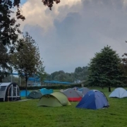 Zelten Wettkampfgruppen Schwimmer des EMTV
